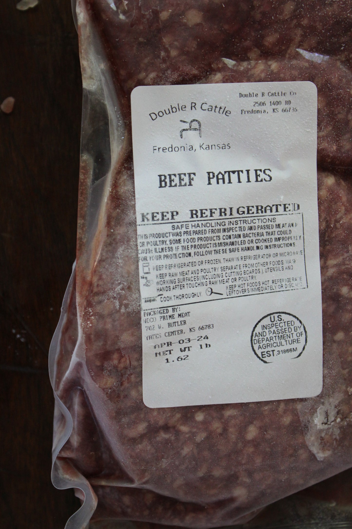 Ground Beef Patties, 4 ct.